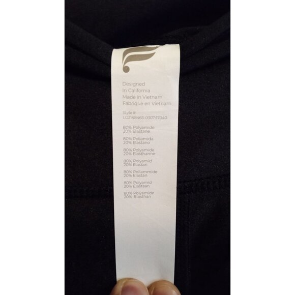 Fablectics Shine black high rise full length leggings - Picture 2 of 7